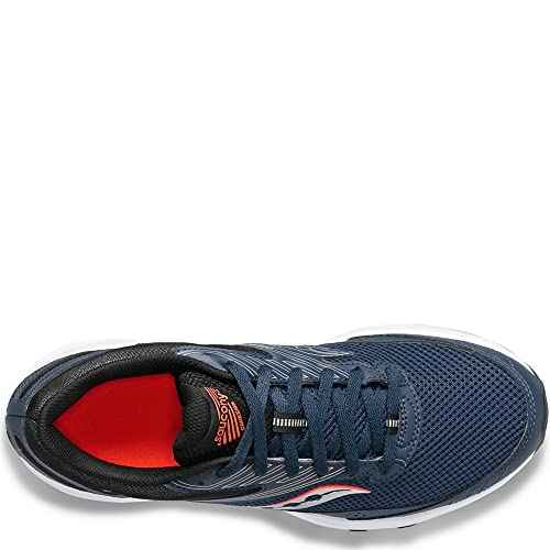 Saucony Men's Cohesion 15 Running Shoe, Navy/Silver, 9 W