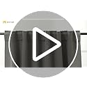 NICETOWN Thermal Insulated Grommet Blackout Curtains for Bedroom (2 Panels, W42 x L63 -Inch, Grey)
