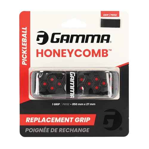 Gamma Honeycomb Cushion Grip for Pickleball Paddles, Moisture-Wicking Pickleball Replacement Grip, Premium Pickleball Equipment for Practice and Games
