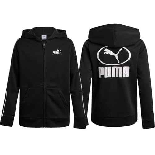 PUMA Boys Zip Up Hoodie - Cozy Performance Fleece Kids Zip Up Hoodie for Boys - Athletic Sweatshirt for Sports and Daily Wear