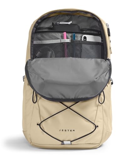 The North Face Women's Jester Everyday Laptop Backpack - Commuter Travel Bag, Laptop Sleeve, Water-Repellent, Gravel/TNF B...