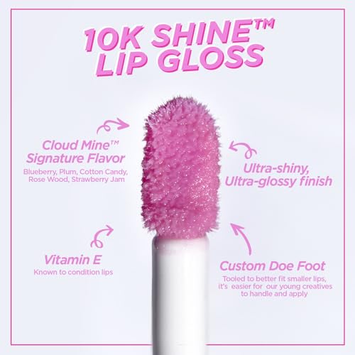 Petite 'N Pretty - WhimsiCali Eyeshadow & Cheek Makeup Palette and 10K Shine Lip Gloss Duo – Natural & Non-Toxic Face Make...