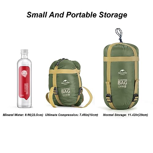 Naturehike Ultralight Sleeping Bag - Envelope Lightweight Portable, Waterproof, Comfort with Compression Sack - Great for ...
