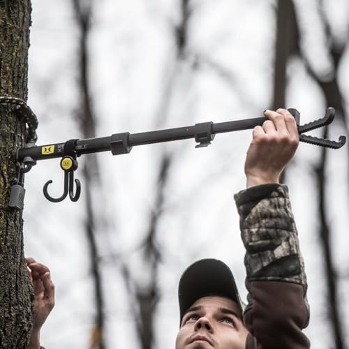 HAWK Mega Xtendible Tree Arm | Hunting Treestands Portable Folding Lightweight Easy Mount Aluminum Long Holder with Hooks ...
