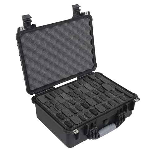 Case Club 55 Pistol Magazine Case, Protective Hard Case, Waterproof & Crushproof, Pressure Valve, Folding Handles & Lockable, Airline Approved