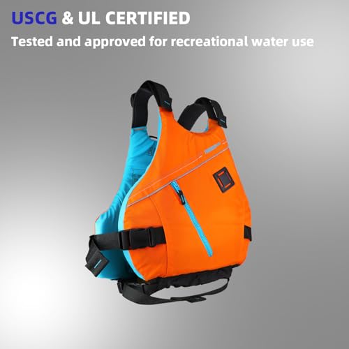 Thurso Surf Horizon Life Jacket – USCG Approved Adult Life Vest for Kayaking Boating Fishing PFD Personal Flotation Device...