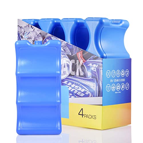 Cold Freezer Cool Ice Packs Double Sided Contoured Reusable Long Lasting for Breast Milk Baby Bottles Cool Storage Insulat...