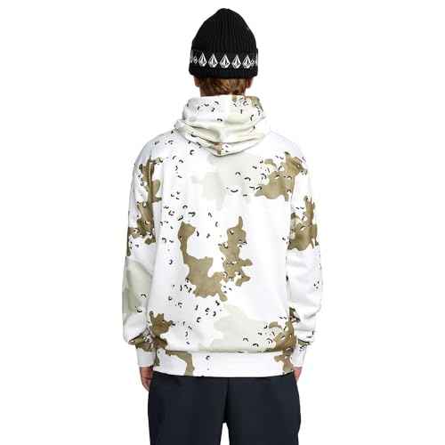 Volcom mens Hydro Fleece Riding Hoodie ? Water-repellent Sweatshirt With Storm Hood & Thumbholes
