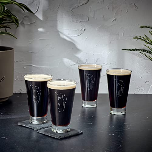 Libbey Modern Pets Arlo Tumbler Drinking Glasses, 14 ounce, Set of 4