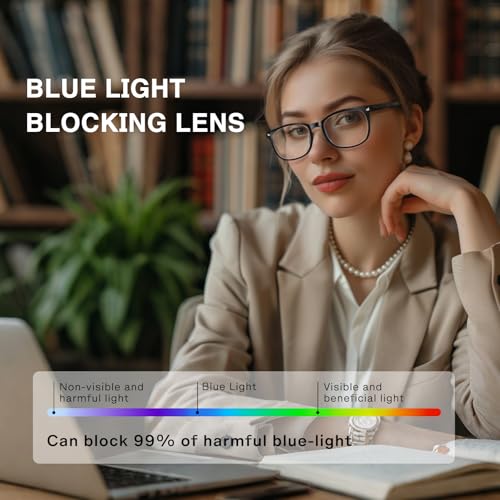 WINTOO Blue Light Glasses for Woman Men | 99% Blue Light Blocking Glasses | Computer Glassess | Gaming | TV Phone Screen R...