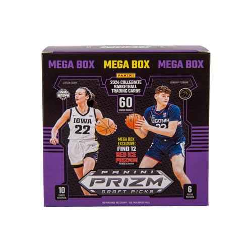 2024-25 Panini Prizm Draft Picks Collegiate Basketball Trading Cards Mega Box