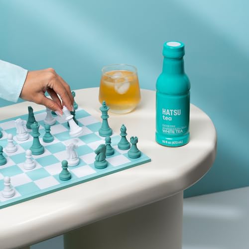 HATSU Sugar-Free White Tea – Pomegranate & Blueberry Flavor | Low-Calorie Iced Tea | 16.9 fl oz Bottles (Pack of 12)