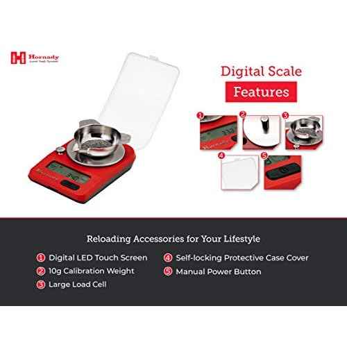 Hornady G3-1500 Electronic Scale, 050104 - Portable Battery Operated Digital Pocket Scale to Weigh Bullets, Cases, Trickle Powder & More Up to 1500 Grain Capacity with 0.1 Accuracy & Reliable Results