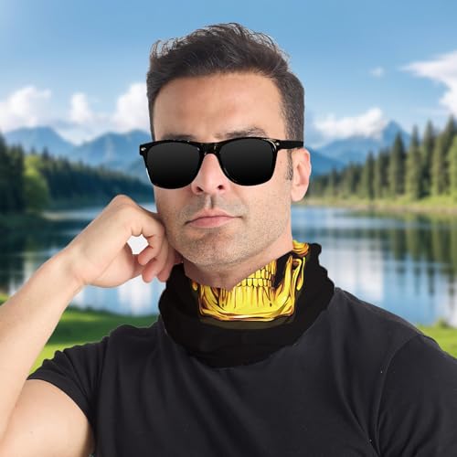 Skull Face Neck Gaiter Multifunctional Headwear for Cycling and Outdoor Sports