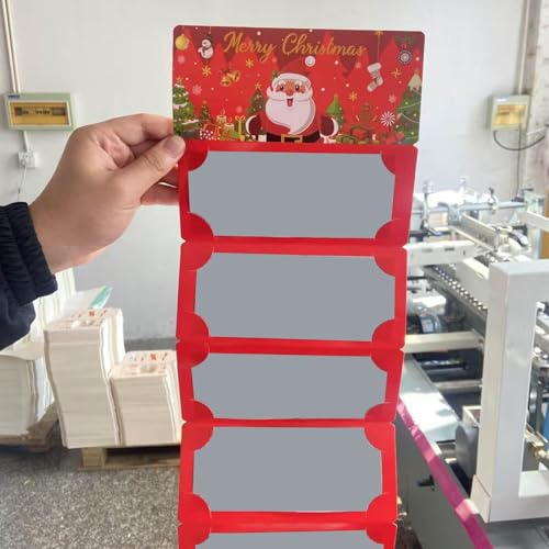 10 Section Santa Surprise Money Box Christmas Party Essential Nature Friendly Paper Gift Organiser for Festival Event Chri...