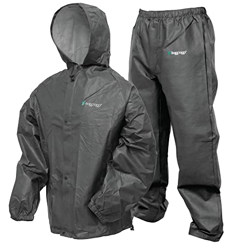 FROGG TOGGS Men's Pro Lite Rain Suit, Waterproof, Breathable, Dependable Wet Weather Protection
