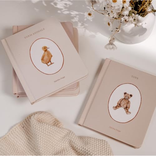 Our Little Library: A Foundational Language Vocabulary Board Book Set for Babies, Including Farm & Forest Animals, Fruits & Veggies, Toys & More (Tabitha Paige Children's Book Series)