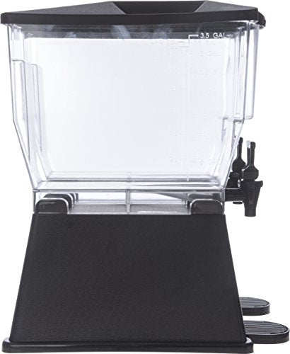 Carlisle FoodService Products Trimline Double Base Rectangular Drink Dispenser with Spigot for Catering, Parties, Restaura...