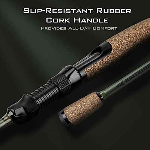 KastKing Spartacus II Fishing Rods - IM6 Graphite Blanks Casting & Spinning Rods, 2-Piece Rods with Extra Tip Section, PTS Power Transition System, KastFlex Technology, Rubber Cork Handle