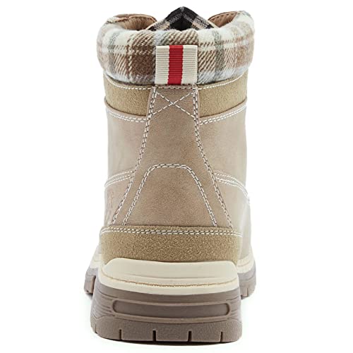 ANJOUFEMME Work Hiking Boots for Women Waterproof - Womens Outdoor Ankle Boots Lightweight Snow Winter Boots for Trekking ...