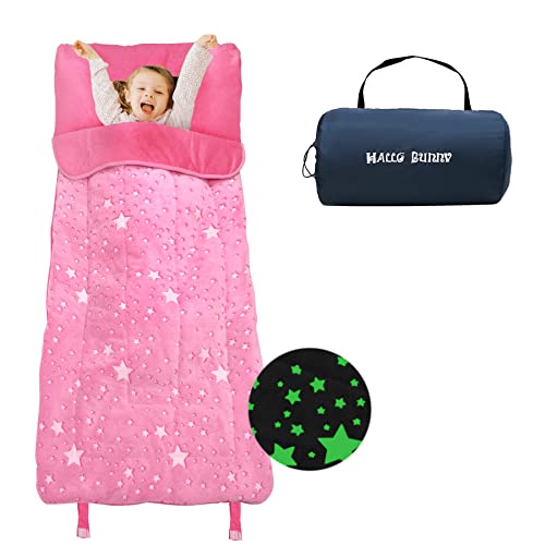 Kids Sleeping Bag for Girls & Boys, Large Kids Sleeping Bag with Pillow, Glow in The Dark Slumber Bag,Soft and Comfortable...
