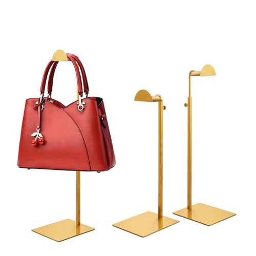 KMtilsh Purse Display Stand,3 Pack stand for purse,Stainless Steel Purse Stands for Display,Height Adjustable Handbag Disp...