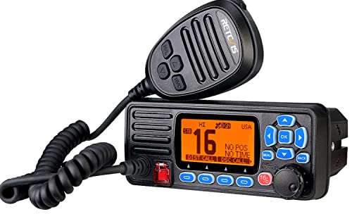 Retevis RA27 Fixed Mount Marine Radio with GPS and DSC, IP67 Waterproof, Long Range, Emergency NOAA Weather, All Internati...