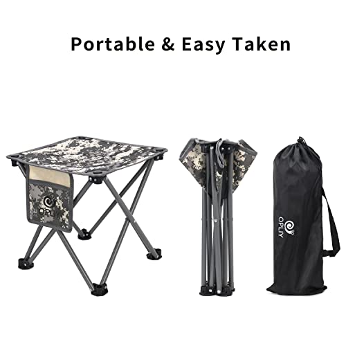 Opliy Camping Stool 2 Pack,13.5 Inch Portable Folding Stool for Outdoor Gardening and Beach Hiking Fishing,Foot Stool with...