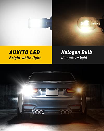 AUXITO 912 921 LED Bulb for Backup Light Reverse Lights High Power 2835 15-SMD Chipsets Error Free T15 906 922 W16W Bulbs,...