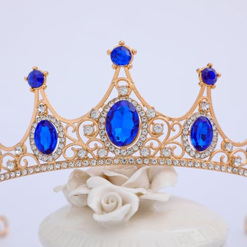 FORSEVEN Crystal Tiaras Birthday Crown for Women Wedding Rhinestones Princess Party Headbands Hair Accessories for Women H...