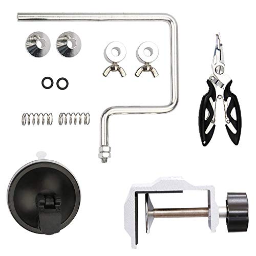 Fishing Line Winder Spooler Machine Spinning Reel Spool Spooling Station System with C-Clamp and Suction Cup Adjustable fo...