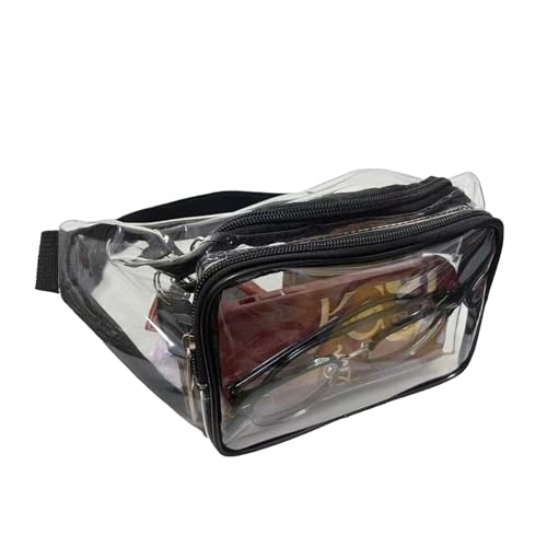 Cytongyo Clear Fanny Pack Stadium Approved, Clear Bag for Stadium Events Crossbody Belt Bag for Women Men Transparent Wais...