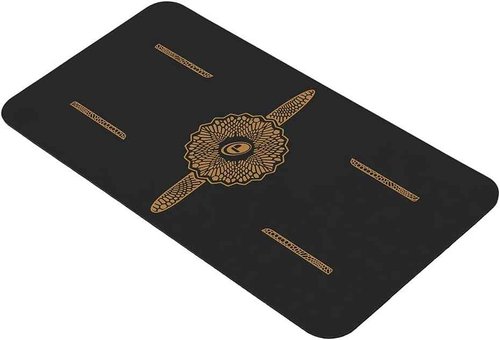 Liforme Yoga Pad - Free Bag Included - Patented Alignment System, Warrior-like Grip, Non-slip, Eco-friendly, 4.2mm thick pad for knee, elbow and hand support during Yoga