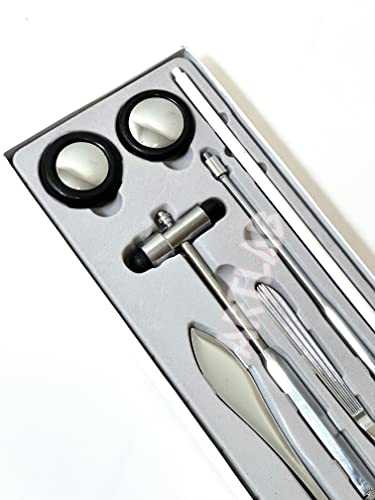 ArTLab-Neurological Percussion Set-Reflex Hammer Instrument Set, Includes Pinwheel, Babinski Hammer,Taylor Buck Hammer,Dia...