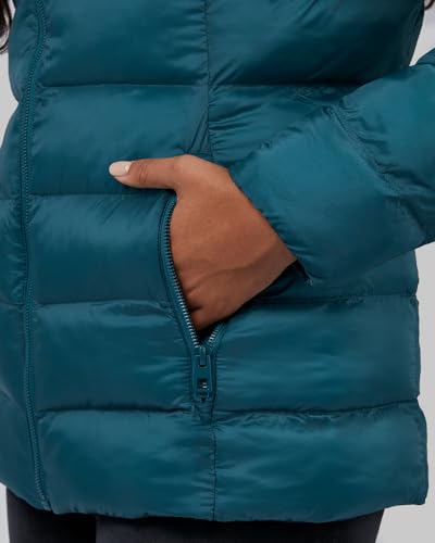 32 Degrees Heat Women’s Lightweight Packable Hooded Jacket – Water Resistant Travel Puffer