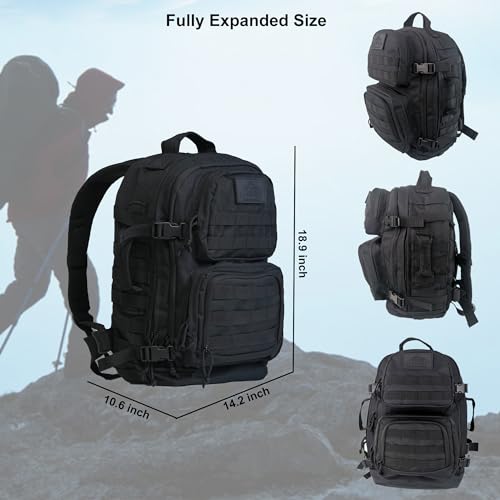 APRILBAY 3-Day Tactical Backpack - Classic Style, Durable 600D Oxford Fabric, Fully Functional Military Backpack
