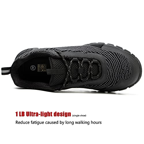 ulogu Waterproof Hiking Shoes for Men Women丨 Comfy Lightweight Non-Slip All Day Walking Work Sneakers 6-Month Warranty