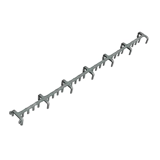 Sandbaggy Plastic Slab Bolster - Continuous Rebar Support Chair - Snap & Lock Ends, Flexible Design - 29 Rebar Capacity (1000, 1-1/2 in x 2.5 ft (H x L))