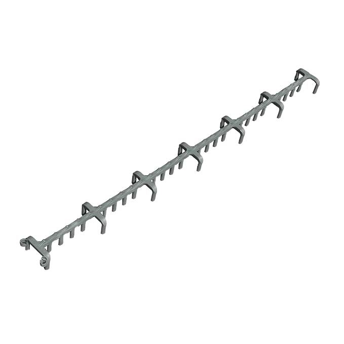 Sandbaggy Plastic Slab Bolster - Continuous Rebar Support Chair - Snap & Lock Ends, Flexible Design - 29 Rebar Capacity (100, 1-1/2 in x 2.5 ft (H x L))