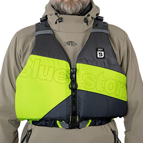 BLUESTORM Drift Kayak Life Jacket (PFD) | Fully Adjustable | Universal Sized | US Coast Guard Approved | for Kayaking, Pad...