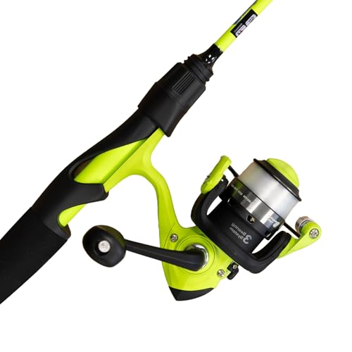 Reaction Tackle Fishing Rod and Reel Combo – 2-Piece IM6 Carbon Rods with Smooth Casting Reels – Spinning & Baitcasting Op...