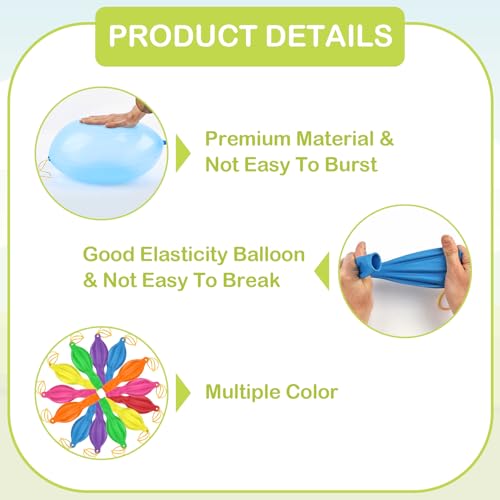30pcs Punch Balloons for Kids, Thickened Neon Punching Balloon, Large Heavy Duty Balloons with Rubber Band Handle for Birt...