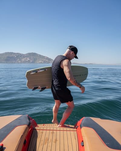 Mens Neoprene Wakesurf Impact Vest for Boating by Pit + Barrel Wake Surf Co. - Designed for Wake Surf and Skimboard, but G...