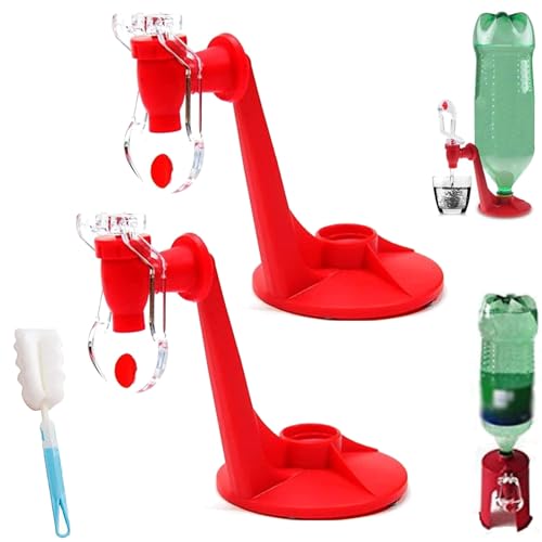 LONGLUAN Hand Pressure Carbonated Beverage Dispenser, 2 Liter Soda Dispenser, Soda Pop Dispenser, Soda Dispenser, Soda Bot...