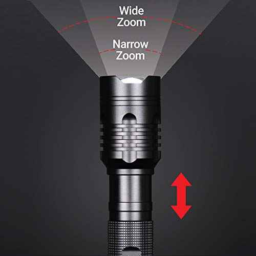 Feit Electric LED Tactical Flashlight - Aluminum Alloy - Zoomable Strike Bezel| Requires