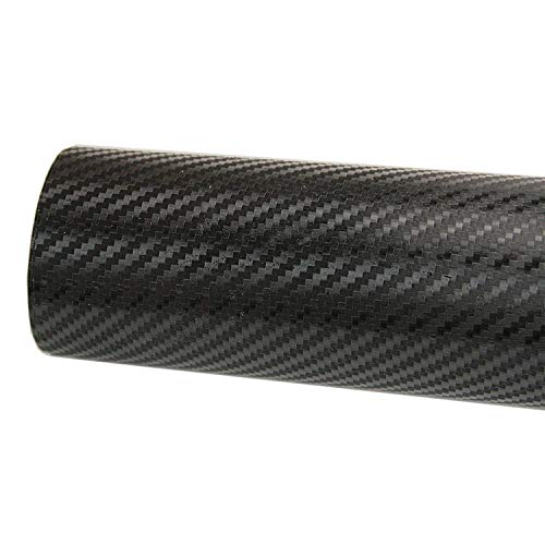 LZLRUN 3D Carbon Fiber Vinyl Wrap - Outdoor Rated for Automotive Use - 12 inches x 60 inches Contain Knife and Hand Tool (...
