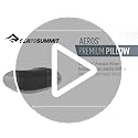 Sea to Summit Aeros Premium Inflatable Travel Pillow, Large (16.5 x 11), Navy Blue
