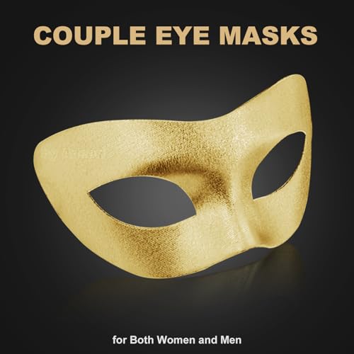 Aqearl Couple Masquerade Mask for Women Men Venetian Mask Halloween Mask for Party Prom Ball Costume Lace Mask
