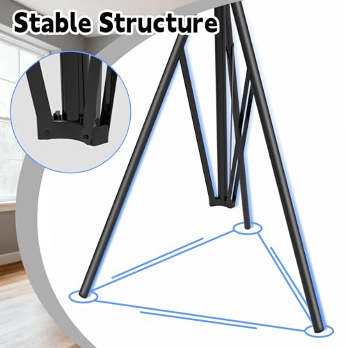 Dartboard Stand, Heavy Duty Portable Dart Board Holder with Adjustable Height (34" to 74"), Dart Board Stand for Adults, S...