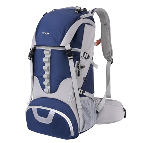 MOSISO 50L Hiking Backpack, Waterproof Camping Backpack with Rain Cover for Men Women, Lightweight Sport Daypack for Outdo...